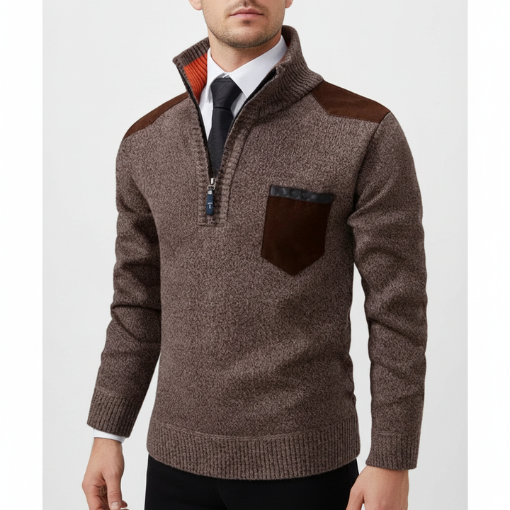Men’s Merino Wool Quarter-Zip Pullover