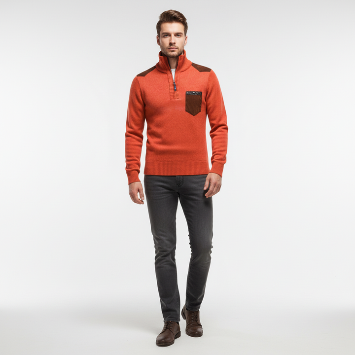 Men’s Merino Wool Quarter-Zip Pullover