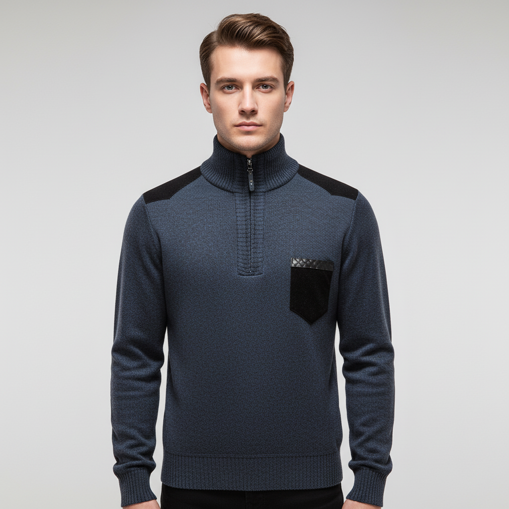 Men’s Merino Wool Quarter-Zip Pullover