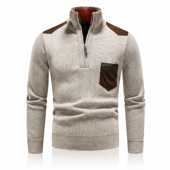 Men’s Merino Wool Quarter-Zip Pullover