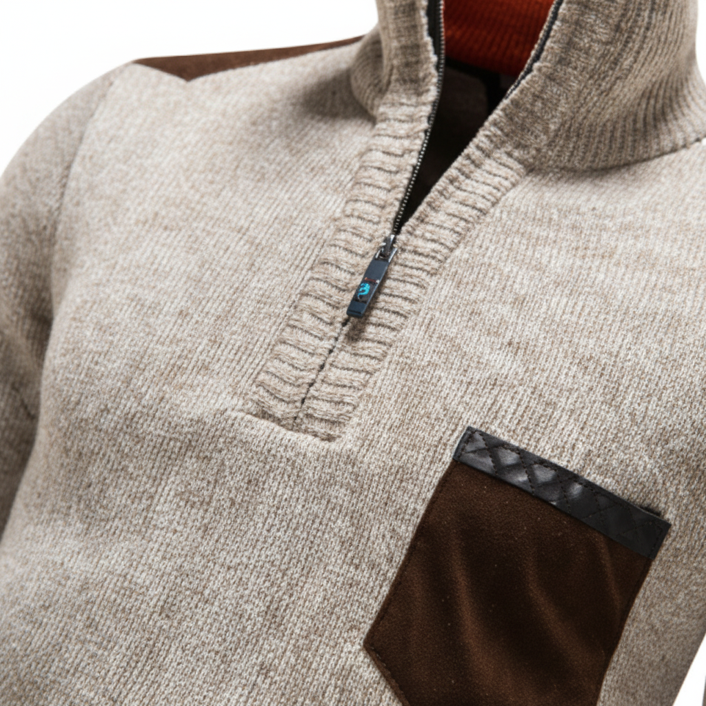 Men’s Merino Wool Quarter-Zip Pullover