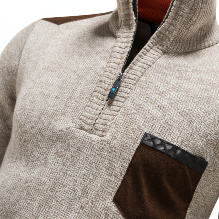 Men’s Merino Wool Quarter-Zip Pullover