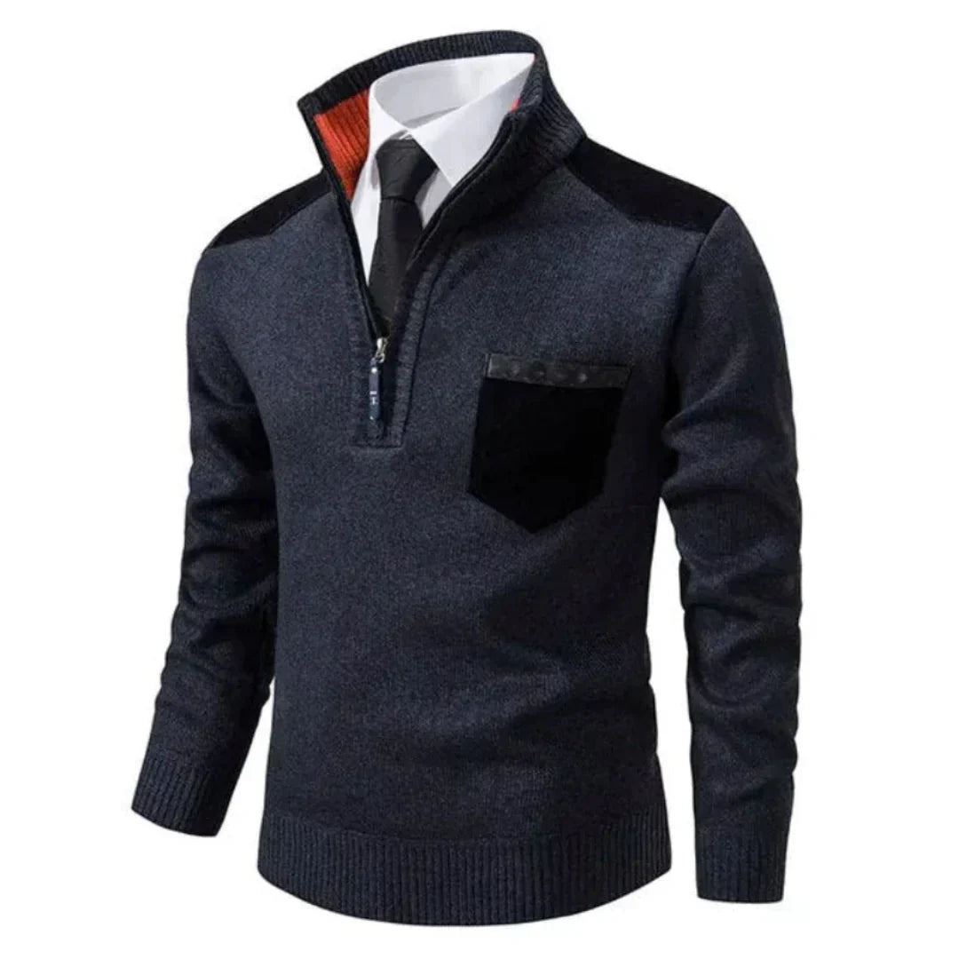 Men’s Merino Wool Quarter-Zip Pullover