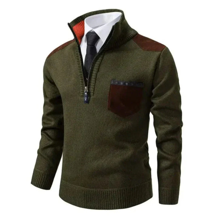 Men’s Merino Wool Quarter-Zip Pullover