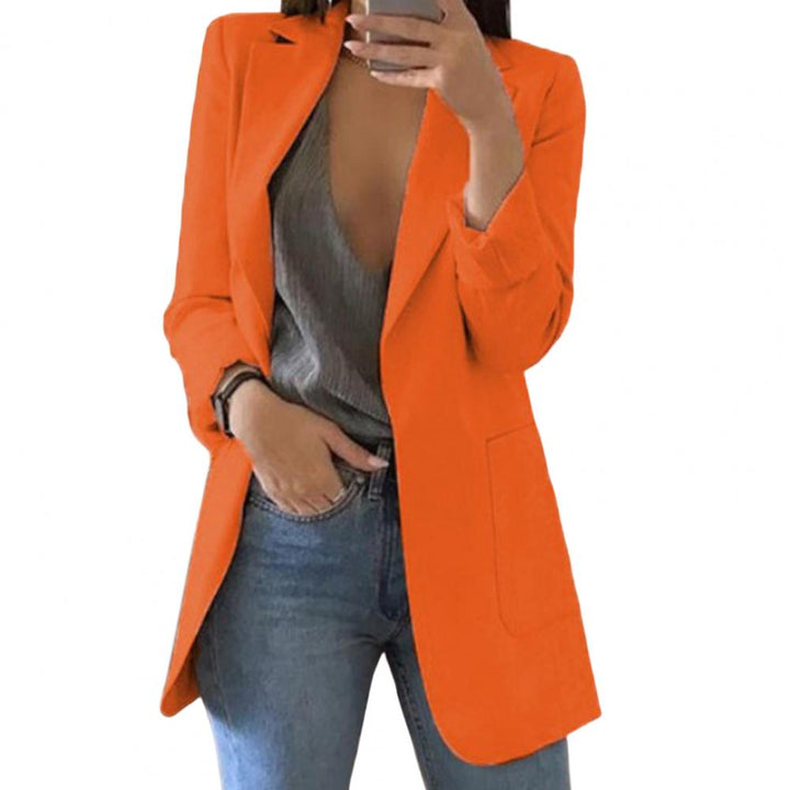 Women's Wool Mix Blazer Formal Suit Jacket