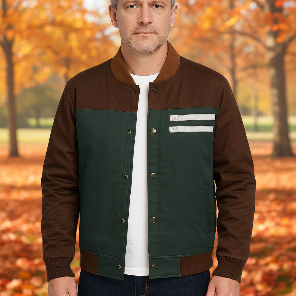 Men's Fleece-Lined Bomber Jacket