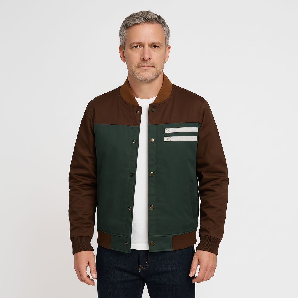 Men's Fleece-Lined Bomber Jacket