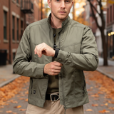 Men's Bomber Jacket Nylon Lightweight Flight Utility Coat