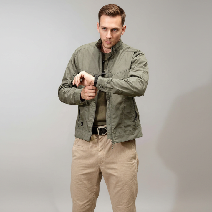 Men's Bomber Jacket Nylon Lightweight Flight Utility Coat