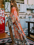 Lightweight Floral Print Kimono | Summer Dress
