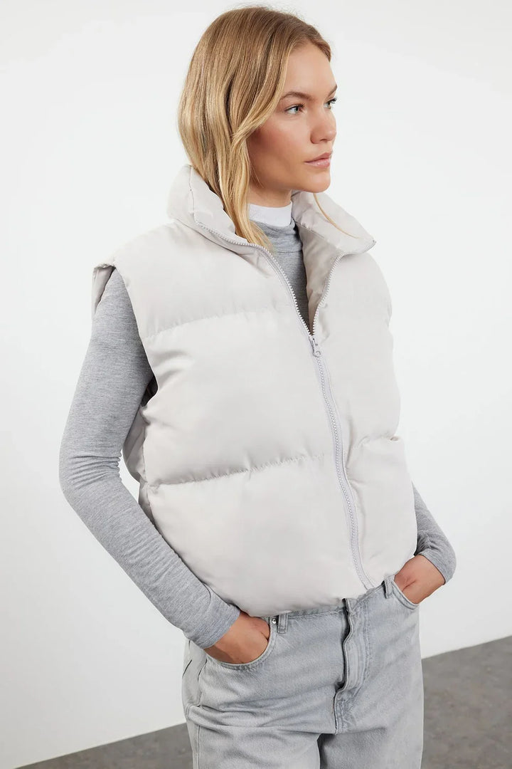 Women"s Puffer Gilet Fleece Lined Body Warmer
