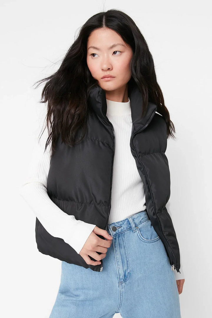 Women"s Puffer Gilet Fleece Lined Body Warmer