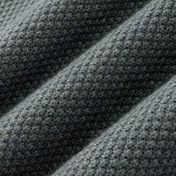 Men's Knit Wool Mock Neck Sweater Long Sleeve Pullover