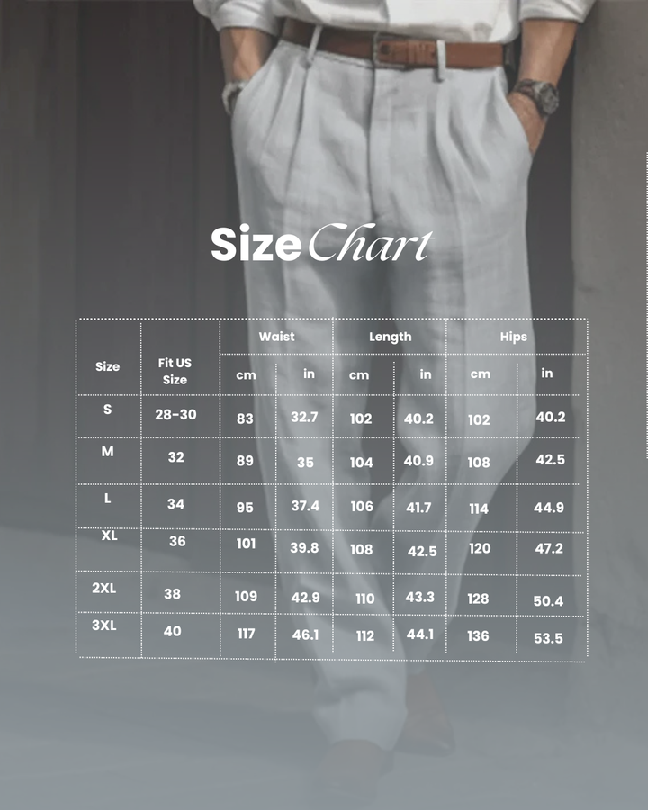 Linen Trousers Men's Summer Casual Pants