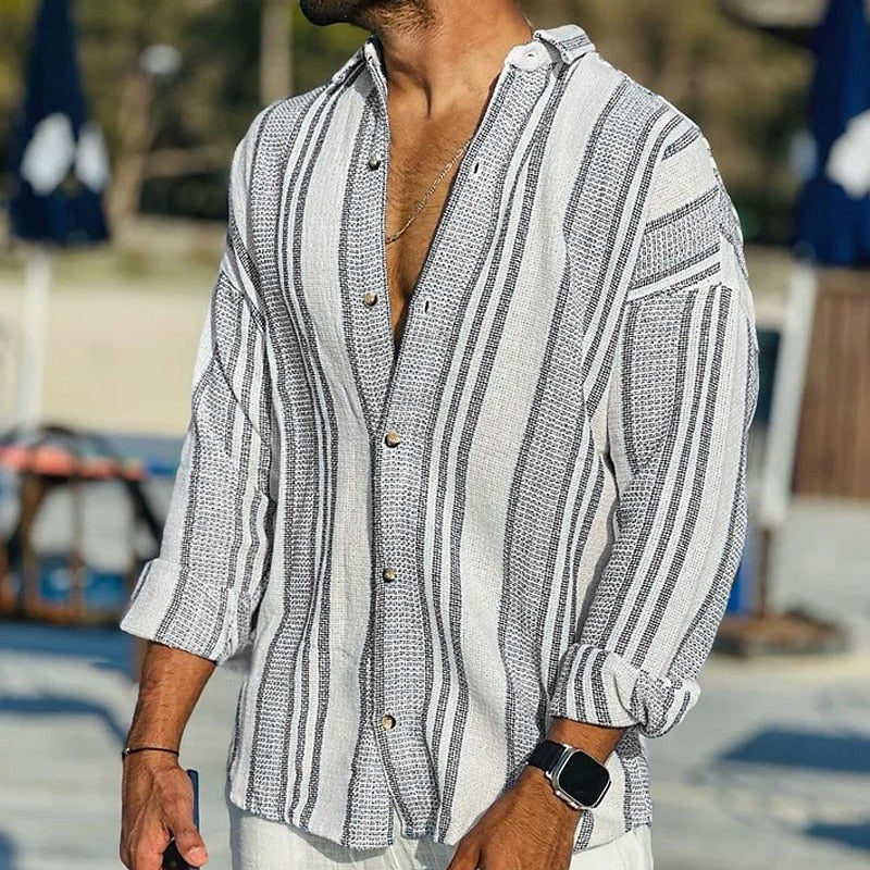 Linen Shirt For Men | Breathable | Black