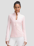 Women's Nylon Blend Athletic Zip Up Workout Jacket