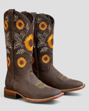 Women's Leather Cowboy Boots Western Footwear