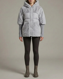 Women's Hooded Puffer Jacket Fleece Coat