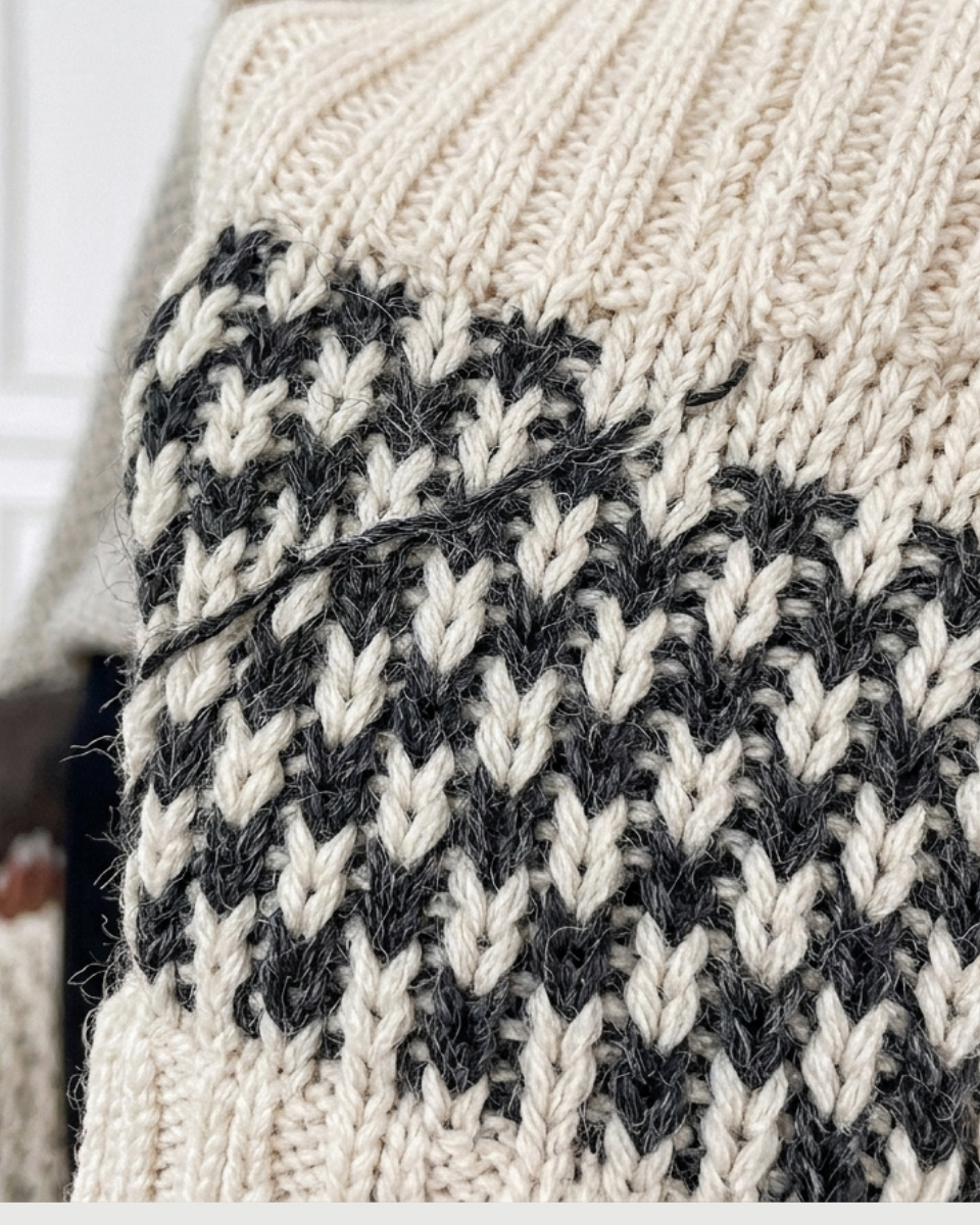 Women's Merino Wool Round Neck Knit Sweater Lantern Sleeve Pullover