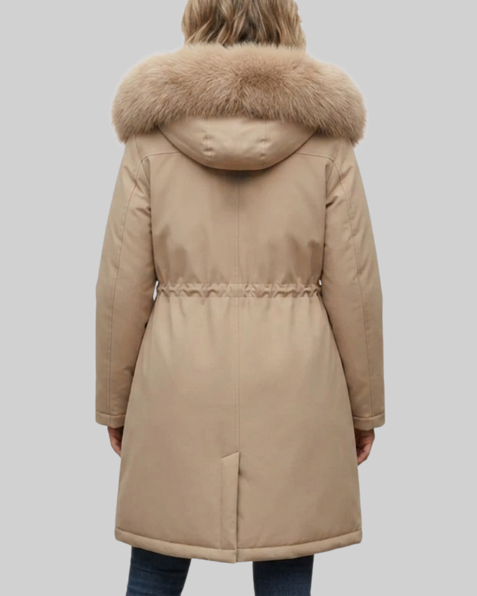 Women's Parka Coat Fleece Hooded Long Outerwear