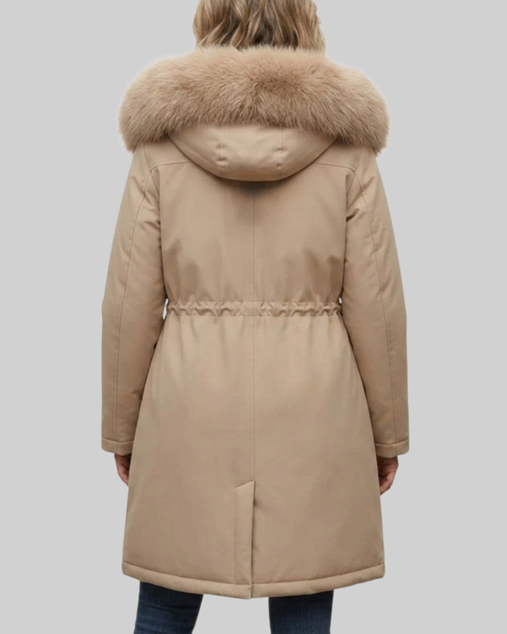 Women's Parka Coat Fleece Hooded Long Outerwear