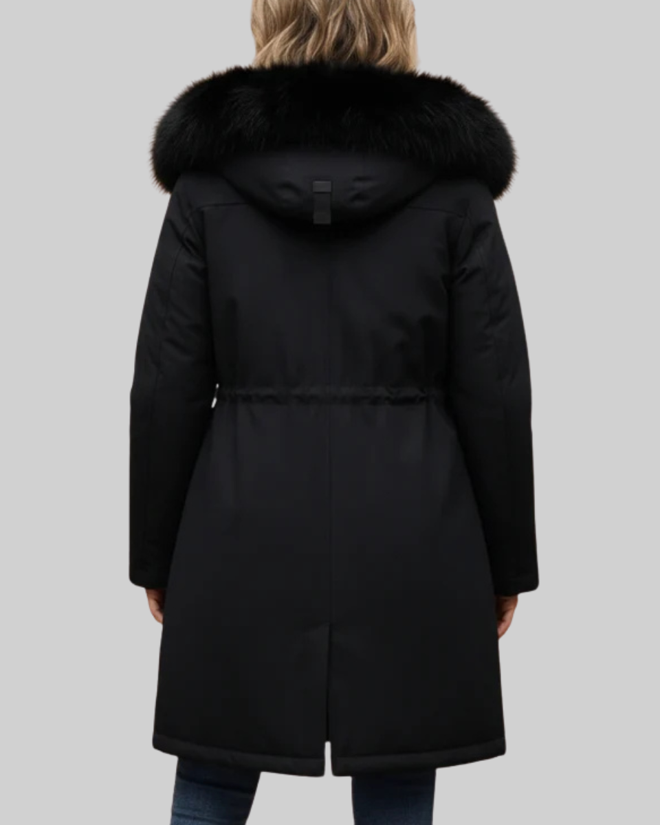 Women's Parka Coat Fleece Hooded Long Outerwear
