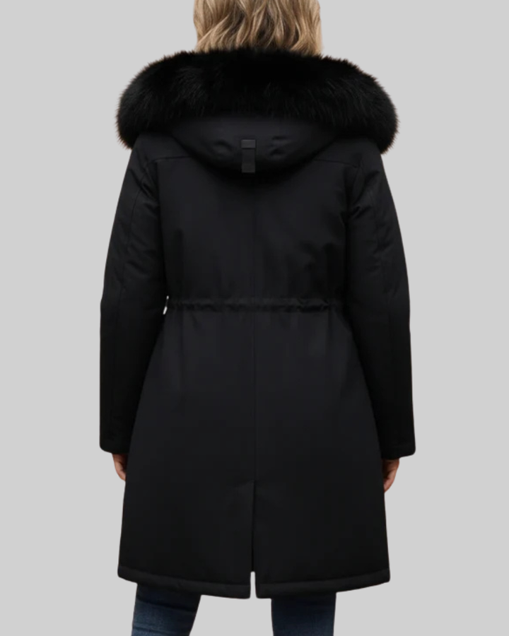 Women's Parka Coat Fleece Hooded Long Outerwear