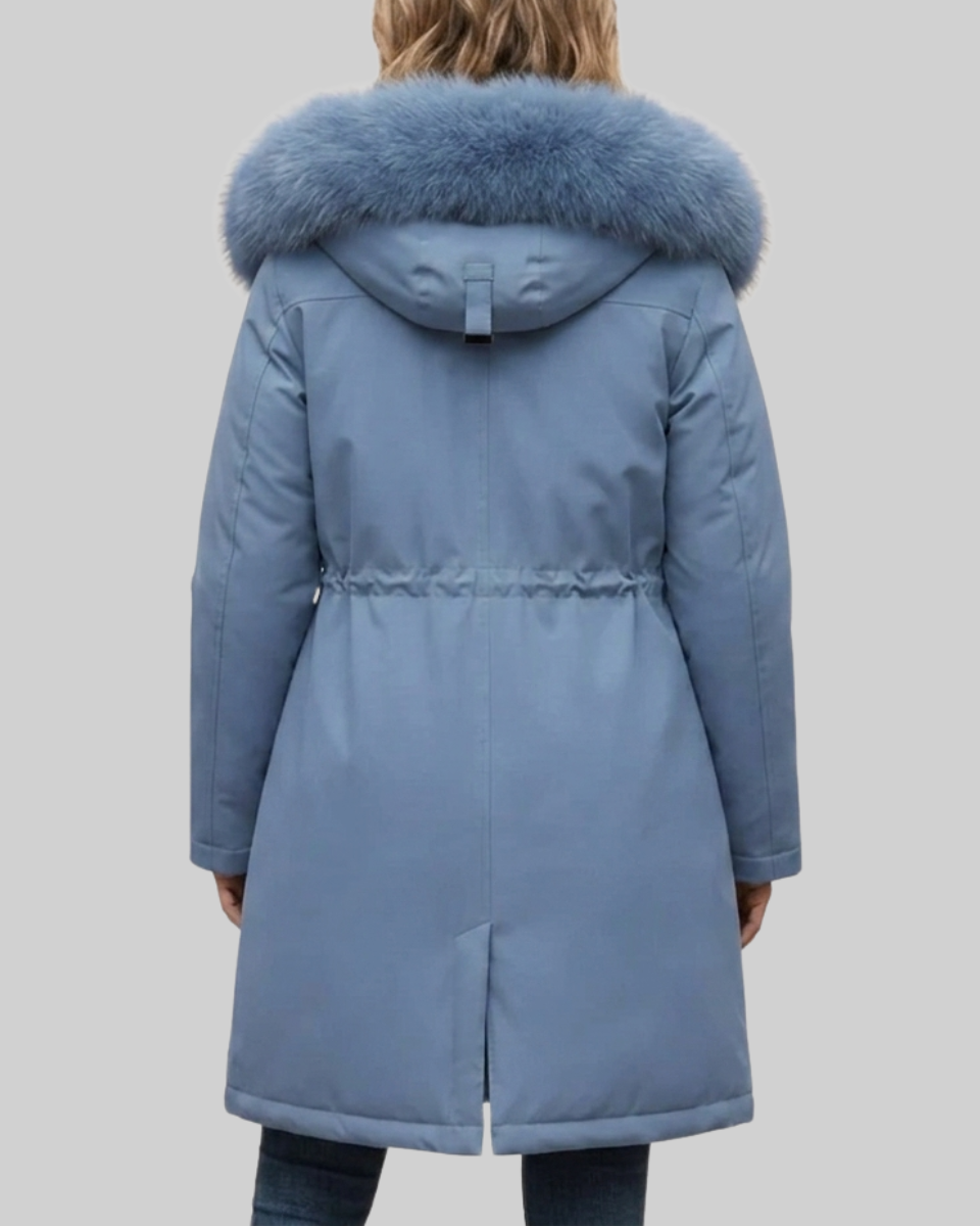 Women's Parka Coat Fleece Hooded Long Outerwear