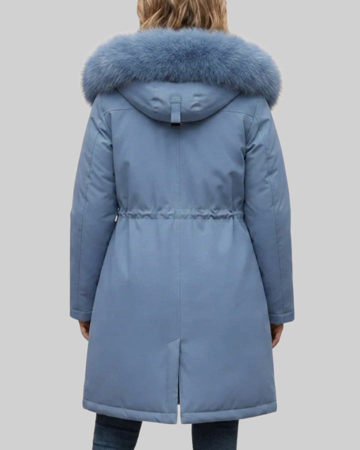 Women's Parka Coat Fleece Hooded Long Outerwear