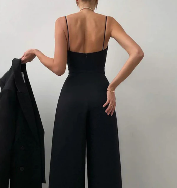 Women's Jumpsuit Satin Formal Evening Party Overall