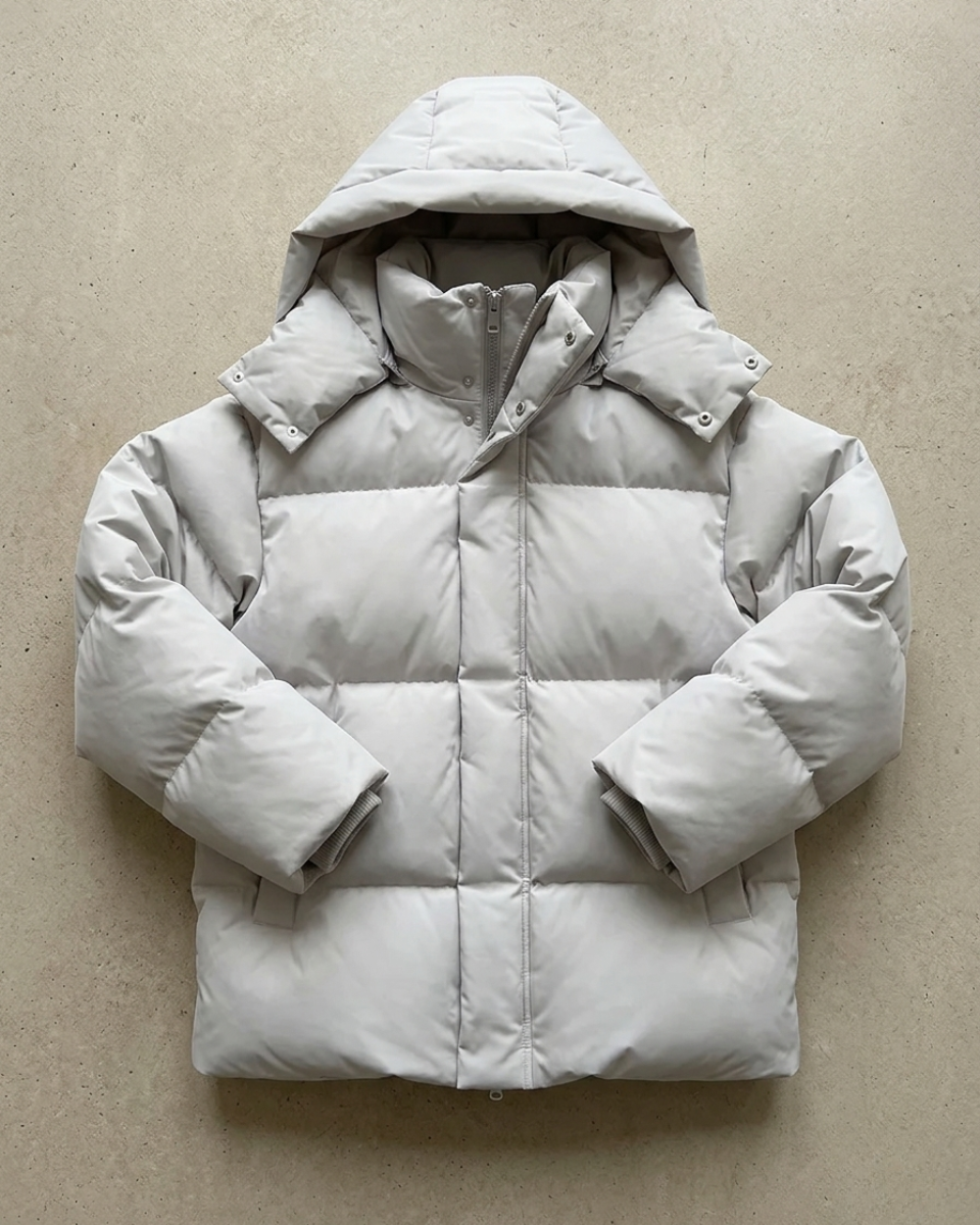 Women's Fleece Hooded Puffer Jacket Down Coat
