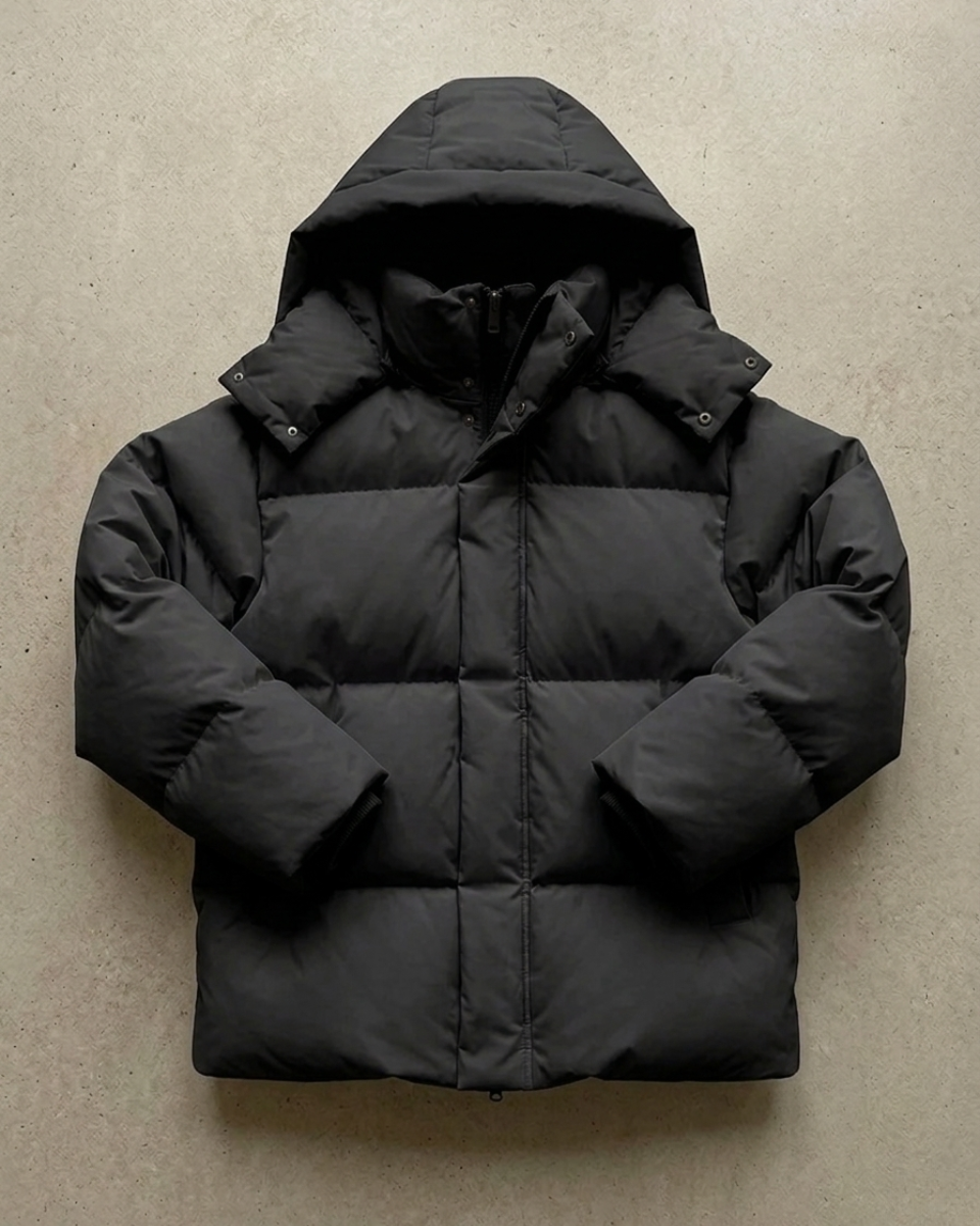 Women's Fleece Hooded Puffer Jacket Down Coat