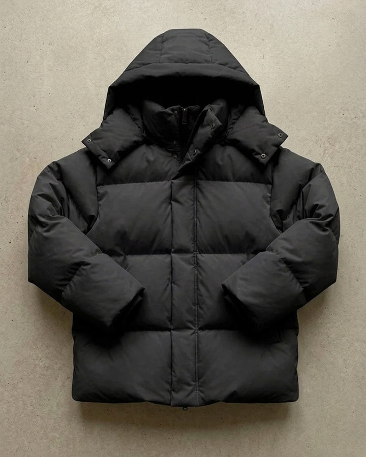 Women's Fleece Hooded Puffer Jacket Down Coat