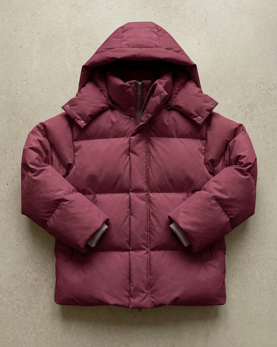 Women's Fleece Hooded Puffer Jacket Down Coat