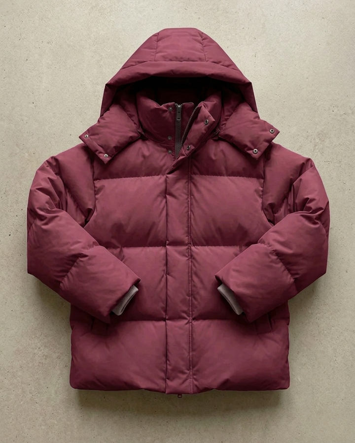 Women's Fleece Hooded Puffer Jacket Down Coat