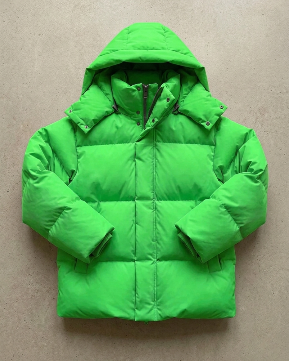 Women's Fleece Hooded Puffer Jacket Down Coat