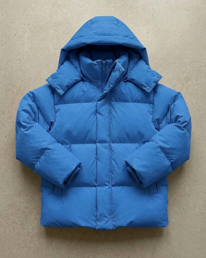 Women's Fleece Hooded Puffer Jacket Down Coat