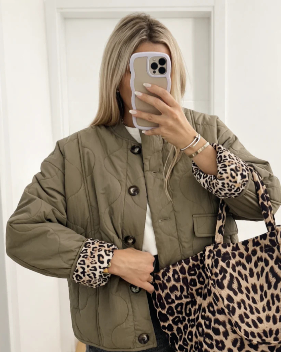 Women's Oversized Quilted Jacket Fleece Coat