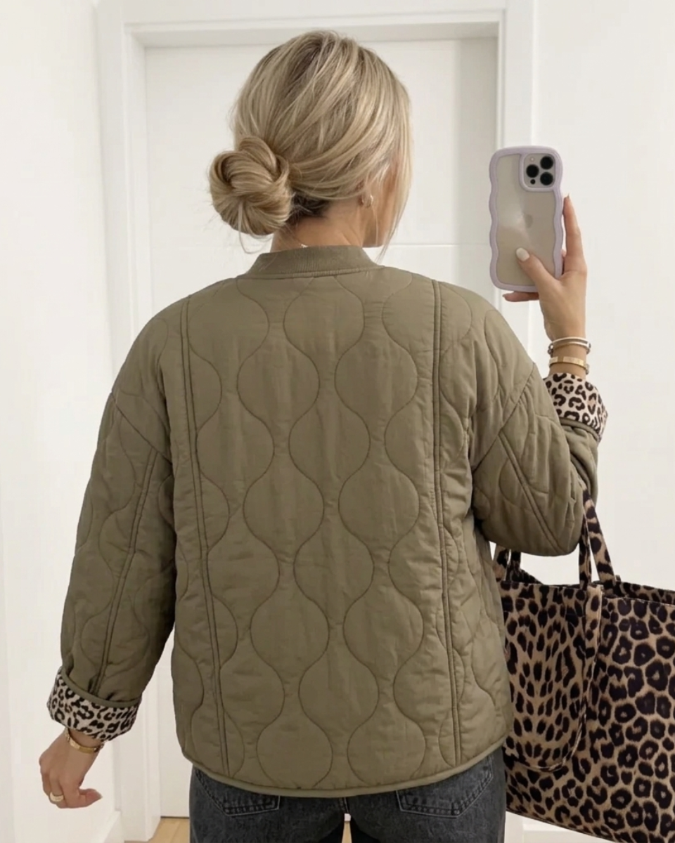 Women's Oversized Quilted Jacket Fleece Coat