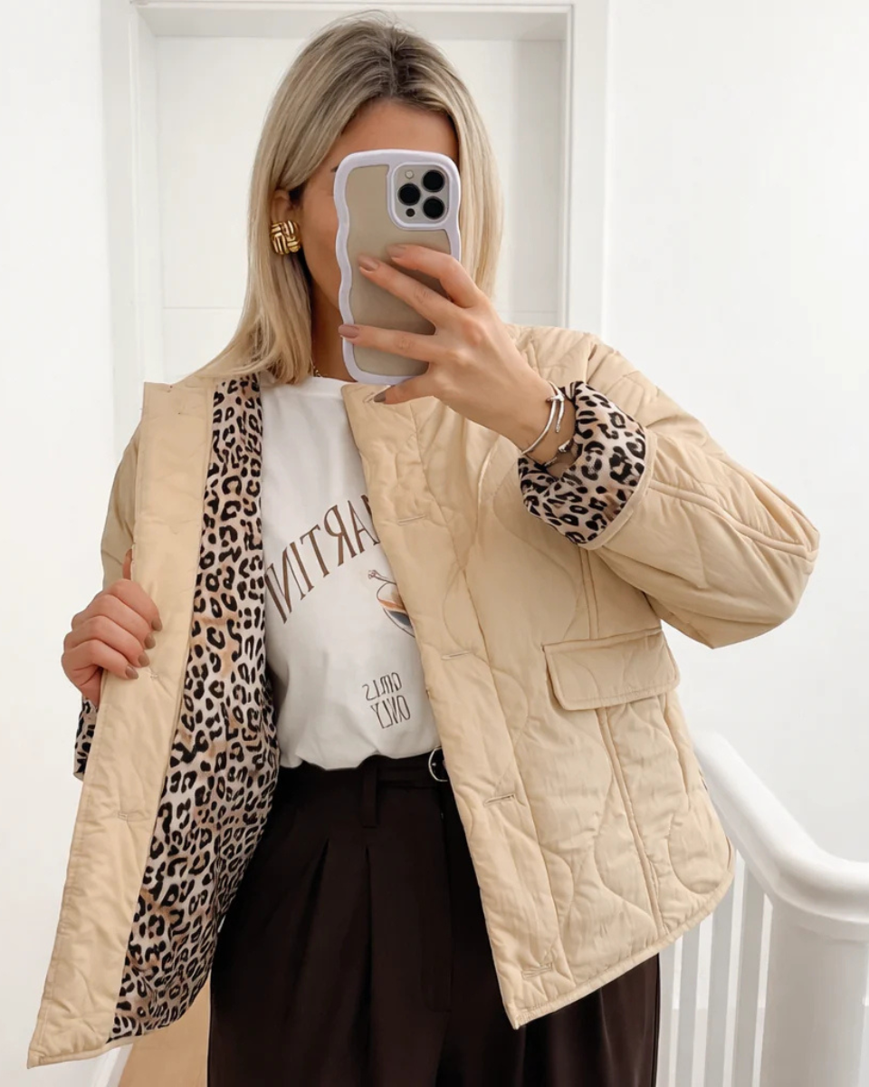 Women's Oversized Quilted Jacket Fleece Coat