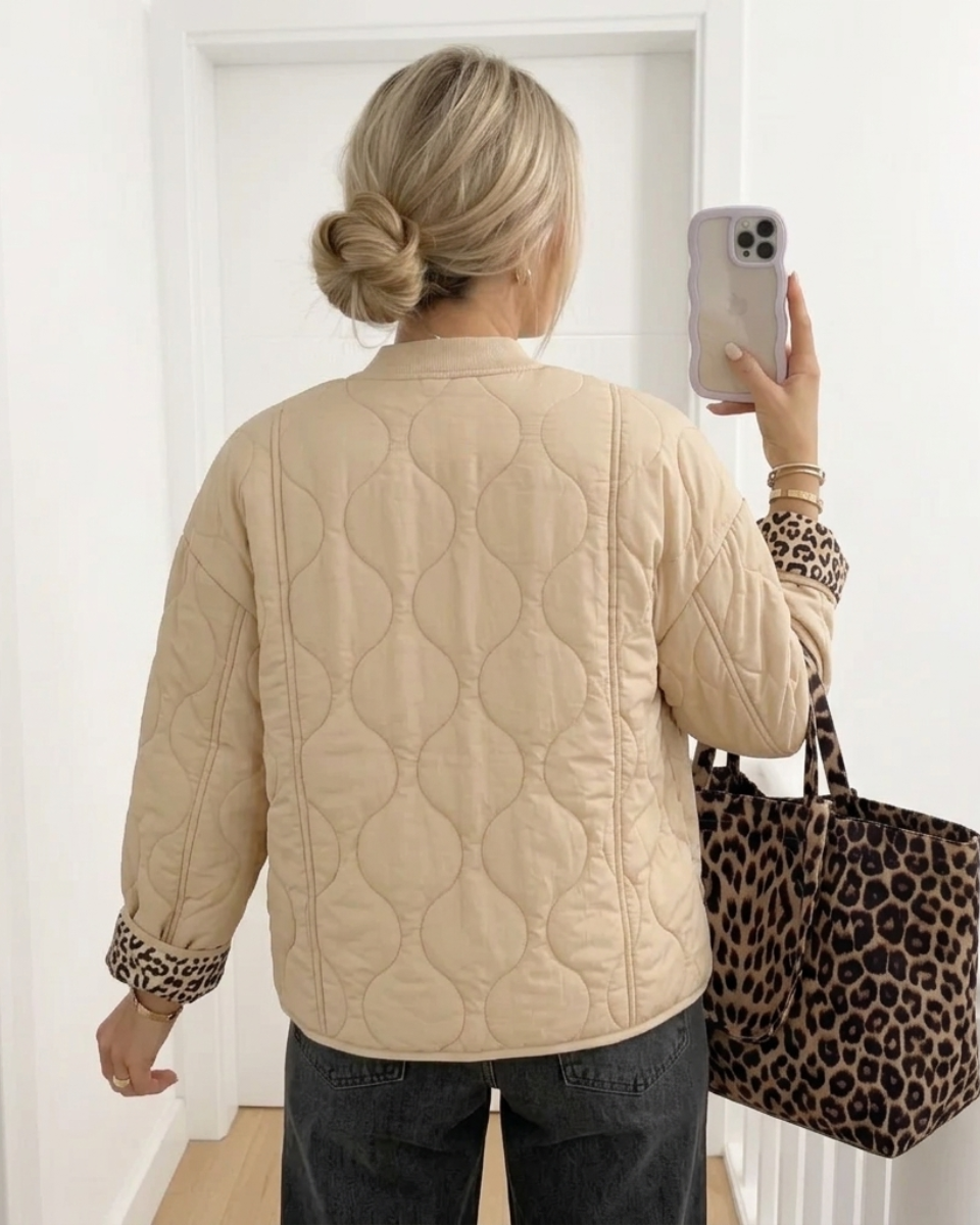 Women's Oversized Quilted Jacket Fleece Coat
