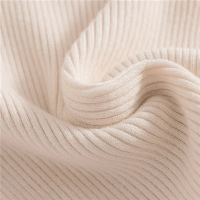 Women's Ribbed Turtleneck Long Sleeve Knit Pullover