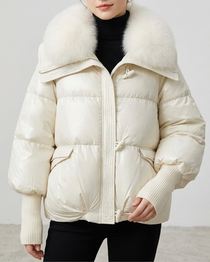 Women's Puffer Jacket Nylon Down Coat Outerwear