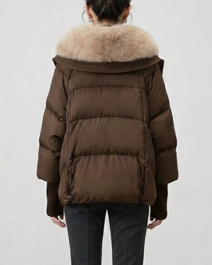 Women's Puffer Jacket Nylon Down Coat Outerwear