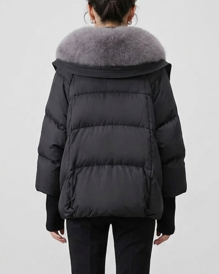 Women's Puffer Jacket Nylon Down Coat Outerwear