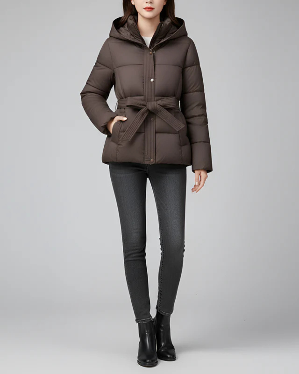 Women's Down Puffer Jacket Hooded Coat