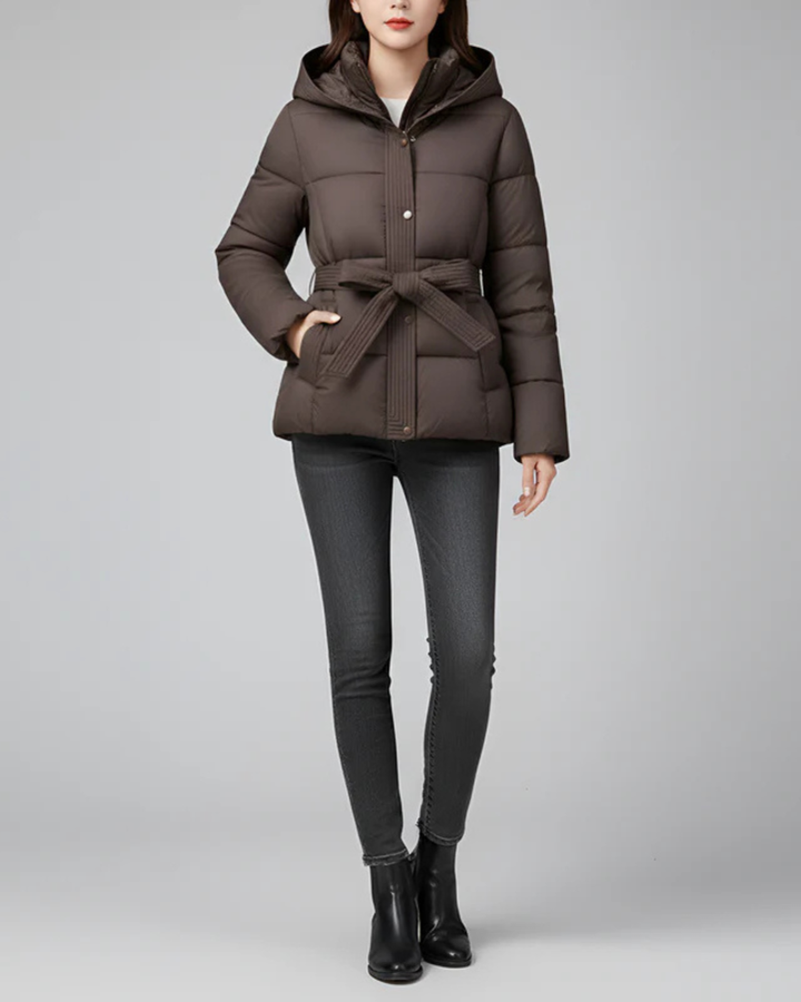 Women's Down Puffer Jacket Hooded Coat