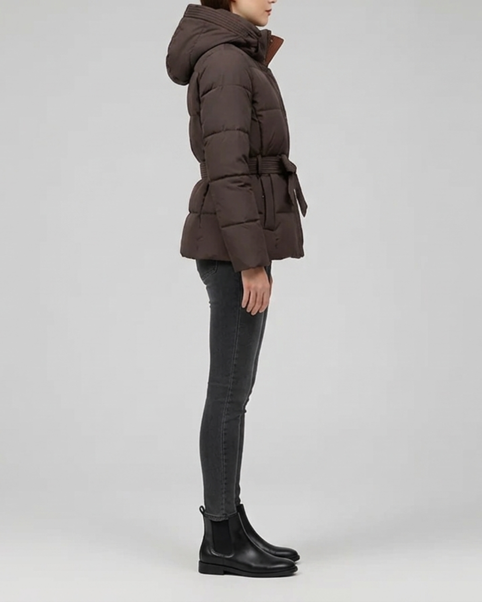 Women's Down Puffer Jacket Hooded Coat