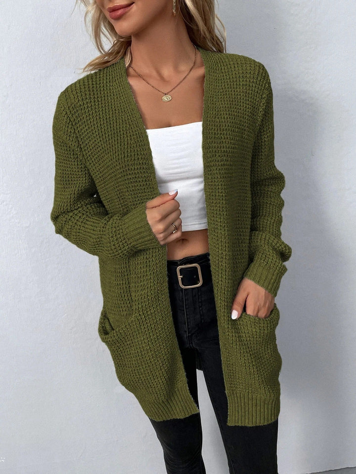 Women's Cardigan Knit Open Front Sweater