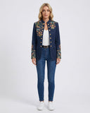 Women's Wool Mix Embroidered Cardigan Jacket